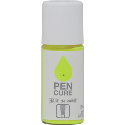 ニッぺ　ペンキュア　ＨＡＫＥ　ｄｅ　ＰＡＩＮＴ　蛍光　２５ｍｌ　レモン　１９０Ｋ０２８　4976124352874　1本