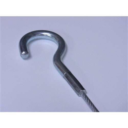 니사 체인 철제 컷 와이어 양측 후크 부착 투명 PVC 코팅 3(4.3) X565mm Y-72 1개