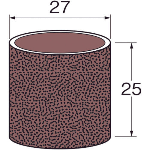 リューター　ロール外径（ｍｍ）：２７幅（ｍｍ）：２５粒度（＃）：６０　S3251　1袋