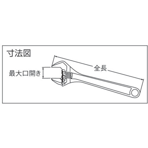 バーコ　モンキーレンチ　１１０ｍｍ　8069　1丁