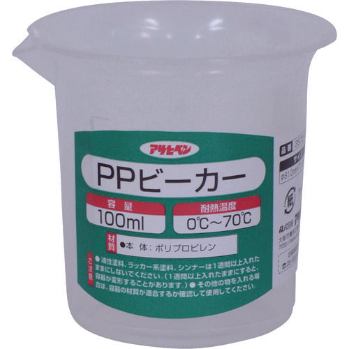 アサヒペン　ＰＰビーカー　１００ｍｌ　３５７３−０８　222619　1個