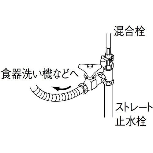 ＳＡＮＥＩ　分岐バルブ　B26-13　1 個