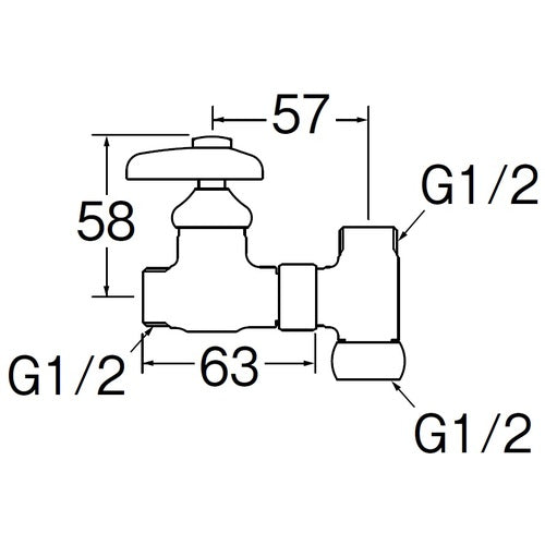 ＳＡＮＥＩ　分岐バルブ　B26-13　1 個