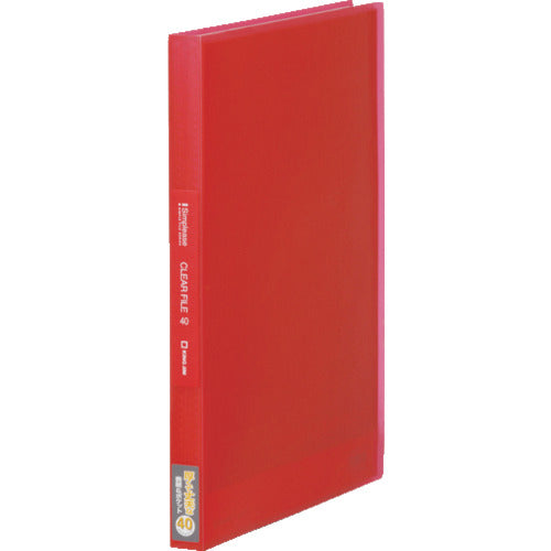 KING JIM Simple Clear F (transparent) 40P Red 186TSPW-R 1 book