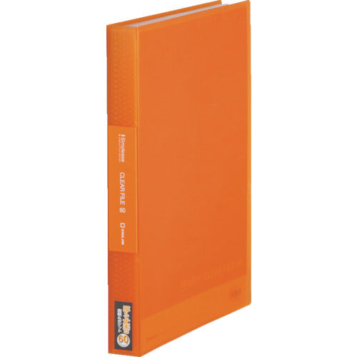 KING JIM 심플리-즈 클리어-파일(투명) A4 세로형 오렌지 60 포켓 186-3 TSP-OR 1권