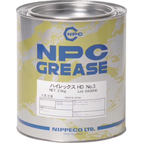 NIPPECO 자동차 휠 베어링 용 하이렉스 HD No. 3 2.5kg 10103073 1캔
