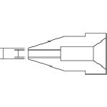 白光　はんだ除去器用交換パーツ　ノズル　内径０．８ｍｍ　適合機種４７４／４７５／７０１／８０８　A1004　1 本