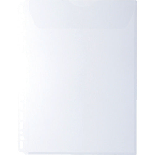 ＫＩＮＧ　ＪＩＭ　多穴ホルダ−封筒タイプ（マチ付）　Ａ４タテ型　乳白　１０枚　762P-10-M　1PK