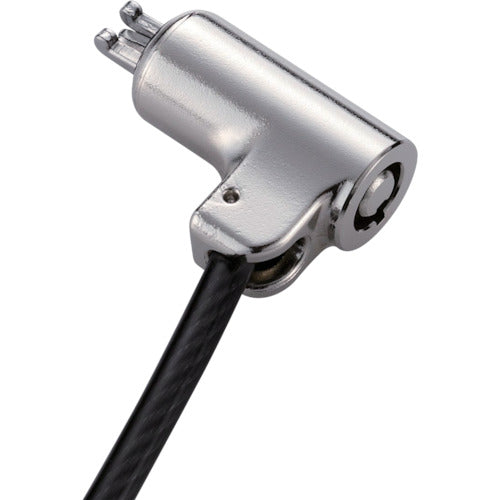 エレコム　セキュリティワイヤー　シリンダー錠　シリンダーサイズ直径１２ｍｍ　ESL-7U　1 個