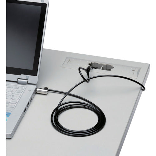 エレコム　セキュリティワイヤー　シリンダー錠　シリンダーサイズ直径１２ｍｍ　ESL-7U　1 個