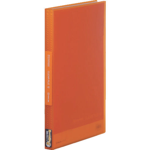 ＫＩＮＧ　ＪＩＭ　シンプリ−ズクリア−ファイル（透明）　Ａ４タテ型　オレンジ　４０ポケット　186TSPW-OR　1冊