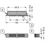 SUGATSUNE (140055099) MC-FB10 Magnetic Catch Adhesive force 54.9N MC-FB10 1 piece