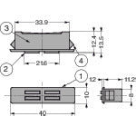 SUGATSUNE (140050268) MC-FP5SWT Magnetic catch Adhesive force 44.1N MC-FP5SWT 1 piece