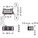 SUGATSUNE (140050006) MC-FS3B 마그넷 캐치 흡착력 12.7N MC-FS3B 1개