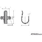 ＳＵＧＡＴＳＵＮＥ　（１１００２８５６４）４Ｈ−６５ＴＴステンレス鋼製フック　4H-65TT　1個