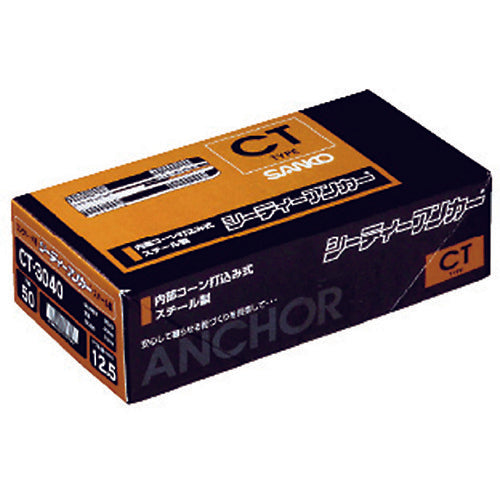 サンコー　テクノ　シーティーアンカー　スチール製　ミリねじ　CT-625　100 本
