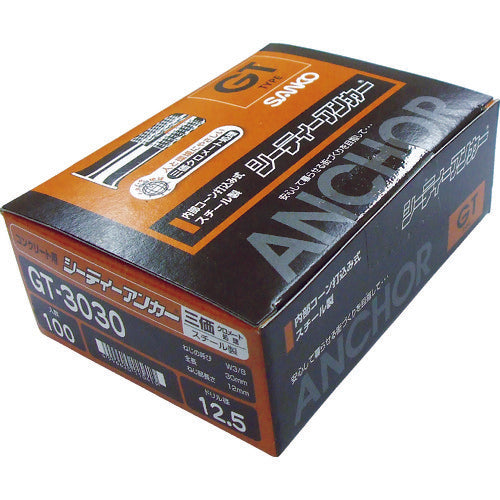 サンコー　シーティーアンカー　スチール製　GT-3030　100 本