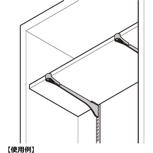 ＳＵＧＡＴＳＵＮＥ　（１２００２２２０４）ＳＰＢ−２００棚柱用ブラケット　SPB-200　1 本