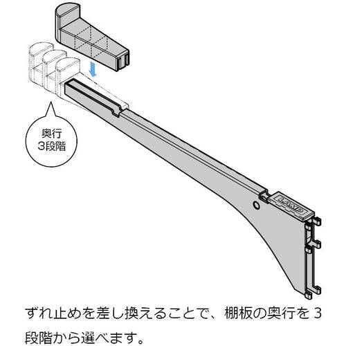 ＳＵＧＡＴＳＵＮＥ　（１２００２２２０４）ＳＰＢ−２００棚柱用ブラケット　SPB-200　1 本