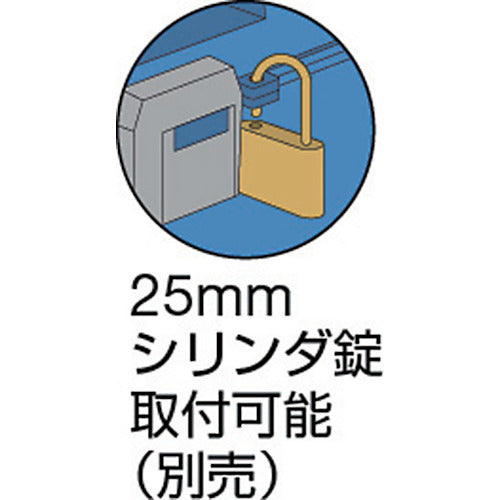 TRUSCO resin angle tool box blue YP-350 1 piece