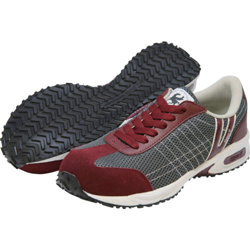 日進　耐滑樹脂先芯入りスニーカー　チョコ　２６．５ｃｍ　V2000CH-26.5　1 足