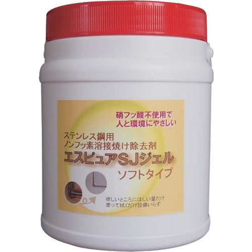 佐々木化学　ステンレス溶接焼け除去剤　エスピュアＳＪジェル（低粘度タイプ）１ｋｇ　SJJEL(SOFT)1000G　1 個