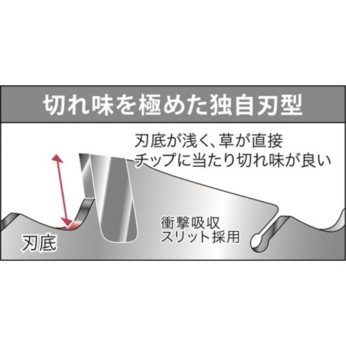 三陽金属　刈払機用チップソー　ブラックシャーク（２５５ｍｍＸ４０Ｐ）　0377　1 枚