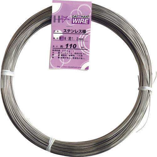 DAIDOHANT 스테인리스 선 1kg 권 # 18 00057211 1 권