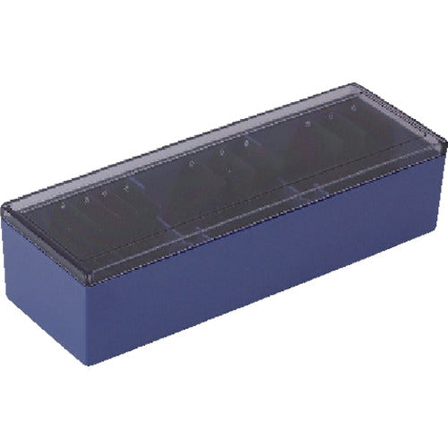 ＫＩＮＧ　ＪＩＭ　名刺整理箱　青　１０００枚　フタつき　75-B　1 冊