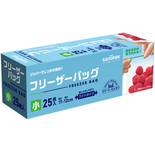 사니 팩 냉동고 백 (S) 투명 25 매 0.060mm KS36 1 상자