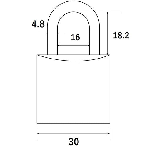WAKI Stainless Steel Hanging Padlock IB-081 1 pc