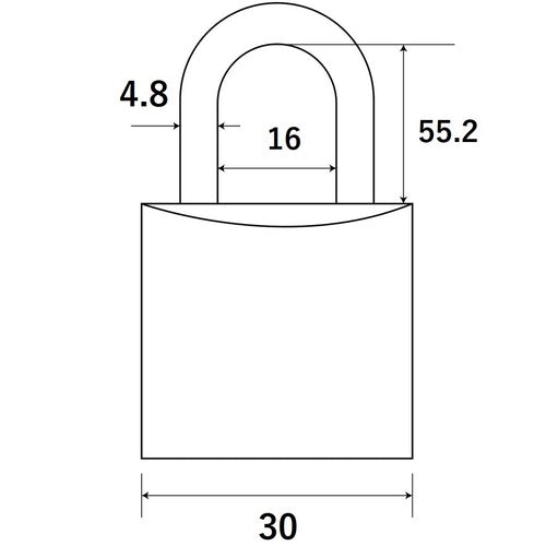 WAKI Stainless Steel Long Hanging Padlock IB-086 1 pc