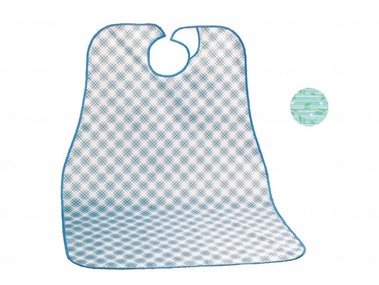Kawamoto Sangyo Poramie Meal Apron Leaf Blue