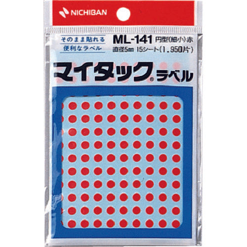니티반 마이 택 라벨 (컬러 라벨) ML-1411 레드 원 5mm ML-1411 1 PK