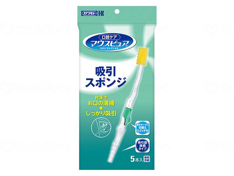 Kawamoto Sangyo Mouth Pure Suction Sponge (5 pieces)