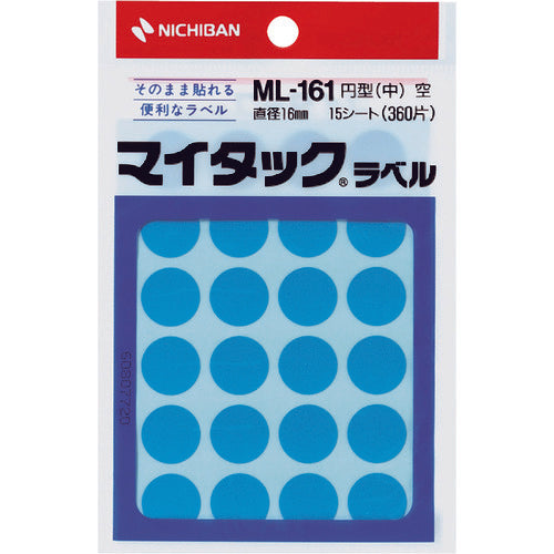 Nichiban My Tack Label (Color Label) ML-161 Empty Round 16mm ML-16116 1 pc