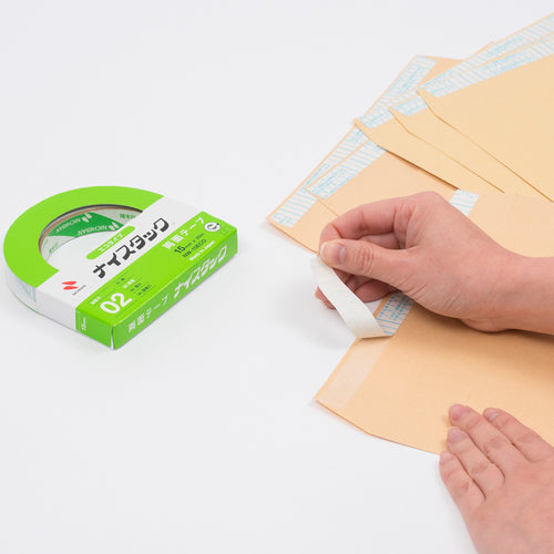 ニチバン　両面テープ　ナイスタックＮＷ−１０ＥＣＯ　１０ｍｍＸ２０ｍ（大巻）　エコのり仕様　エコマーク認定商品　NW-10ECO　1 巻