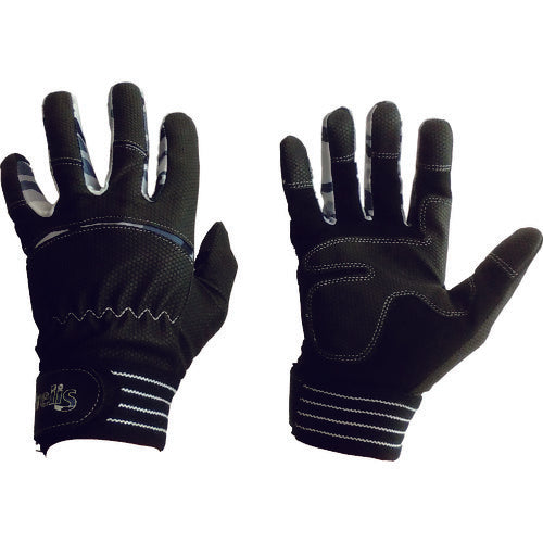 富士手袋　合皮手袋　ブレリスストロングキャッチ　ブルー迷彩　Ｌ　028-BL-L　1 双