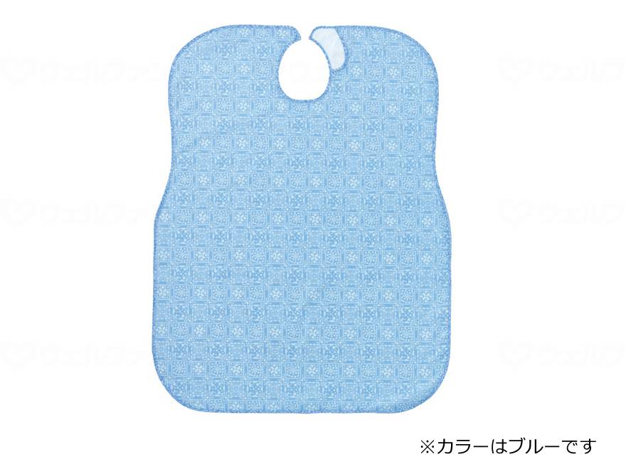 川本産業ｳｨｽﾞｴｰﾙ 食事用ｴﾌﾟﾛﾝﾚｷﾞｭﾗｰﾀｲﾌﾟ ﾌﾞﾙｰ