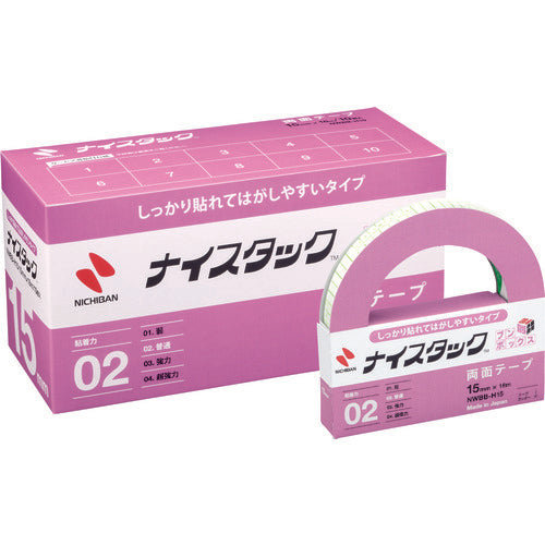 니티반 양면 테이프 나이스택 확실히 붙여 벗기기 쉬운 타입 NWBB-H15 15mmX18m(대권 10권입) NWBB-H15 1상자