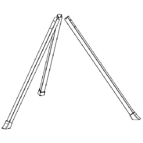 TRUSCO Fully enclosed factory fan Lufthafen parts stand pipe set white TFLH-PARTS-S4-W 1 S