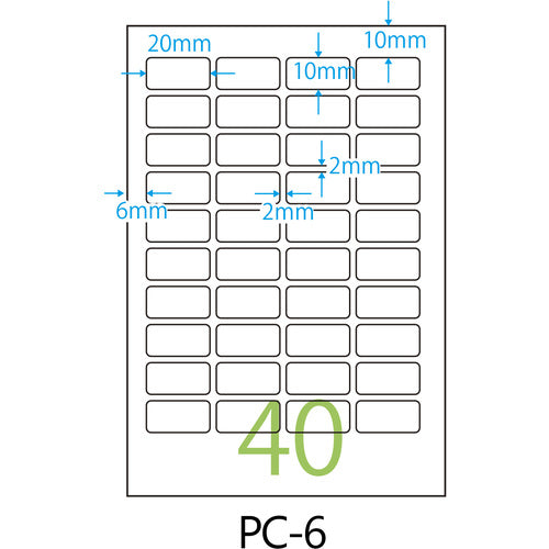 Nichiban Mytack PC Label PC-6 PC-6 1 pc