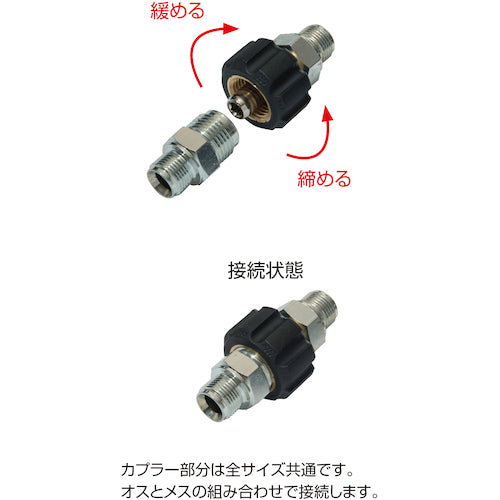 スーパー工業　クイックカプラー　メス×メスネジ　３／８　04000011　1 個