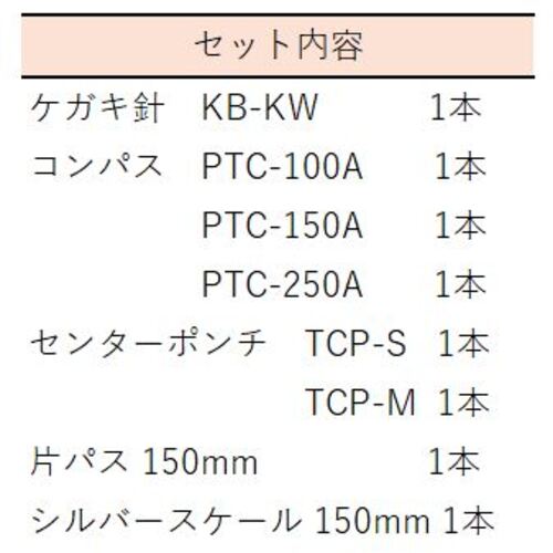 ＴＲＵＳＣＯ　【欠品中・１２月末入荷予定】超硬チップ付工具　８本セット　TK-8A　1 Ｓ