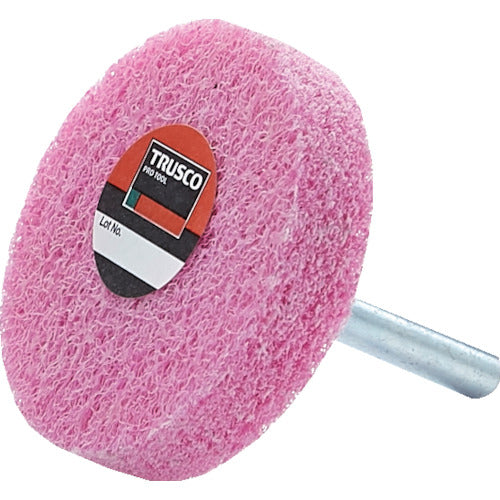 ＴＲＵＳＣＯ　軸付ナイロンホイール　軸径６ｍｍ　＃８００　ピンク　TNWJ-50P　5 個