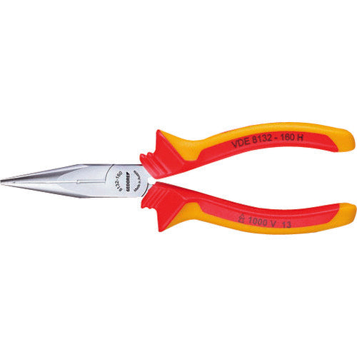 GEDORE Insulated Long Nose Pliers VDE8132H 200mm 1552120 1 piece