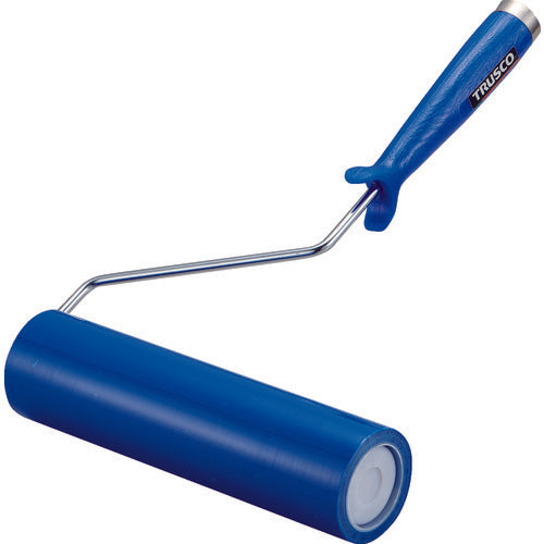 TRUSCO Cleanroom Adhesive Roller 8 Inch Handle Adhesive Roller Blue 1 Roll Double Bag CNR8H-B 1 Piece