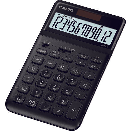 Casio Stylish Calculator (Just Type 12 digits) JF-S200-BK-N 1 unit