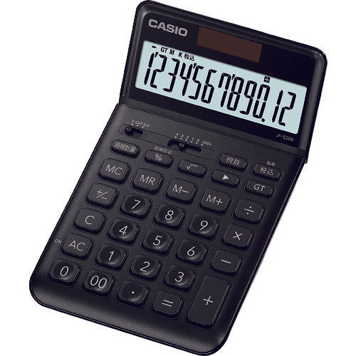 Casio Stylish Calculator (Just Type 12 digits) JF-S200-BK-N 1 unit