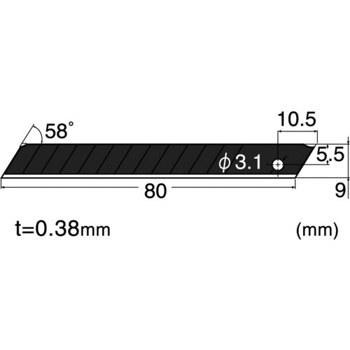 NT 교환날 A형 초예각 흑날 10장들이 BA13P 1 PK